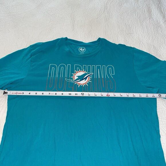 '47 Brand Miami Dolphins Teal Size XL Men's Shirt Sleeve T-shirt - Picture 7 of 8